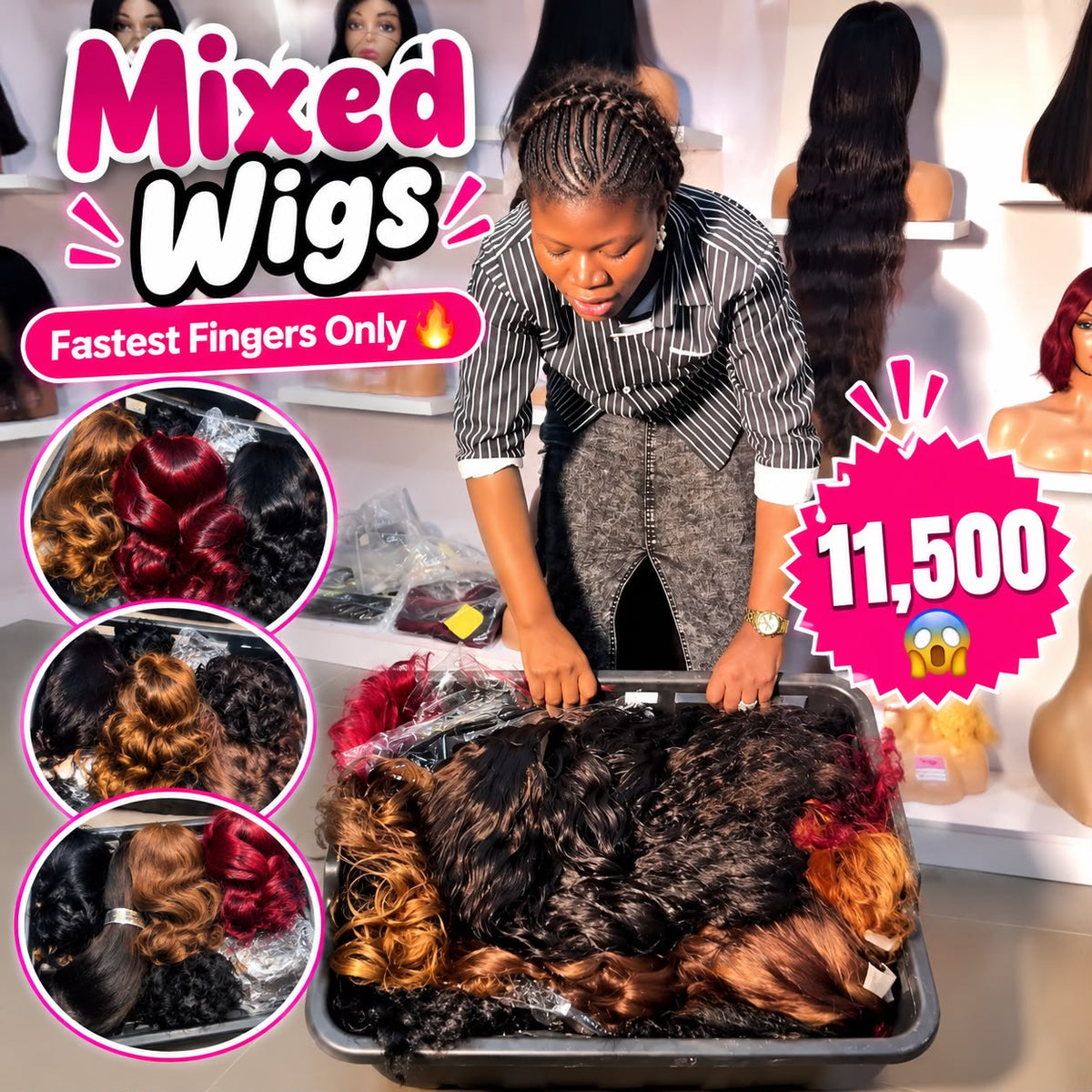 Deal 35
Mixed wig