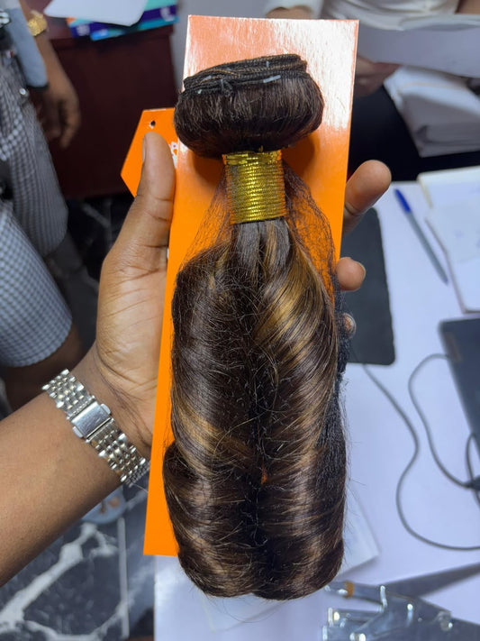 Deal 23
French ombré bounce
Luxury human hair 
Color as seen
Length; 14”
