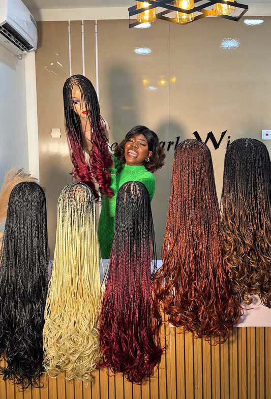 Deal B36
French curls braided wig
Length: 30"