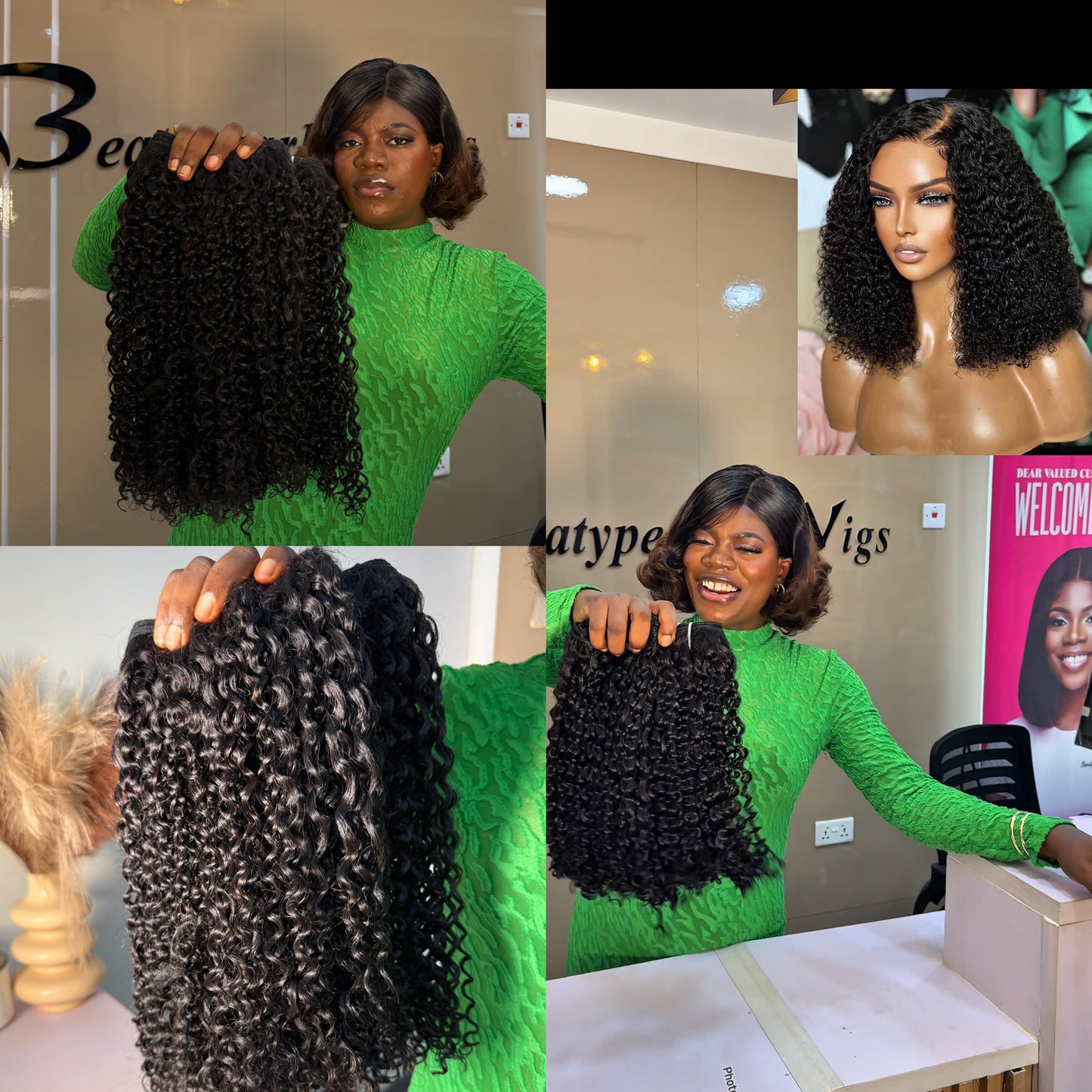 Deal B13
Natural Fab Jerry Curl 
Hair type; Human hair blend
Length; 18”