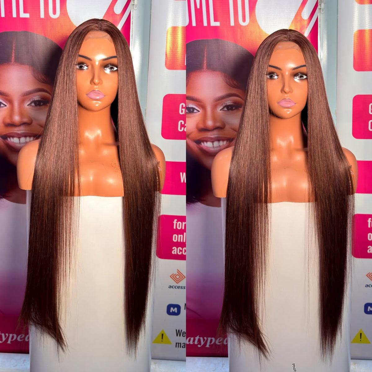 Deal 16
30” Budget bonestraight 
Color exactly as seen
Premium hair blend
Texture; smooth